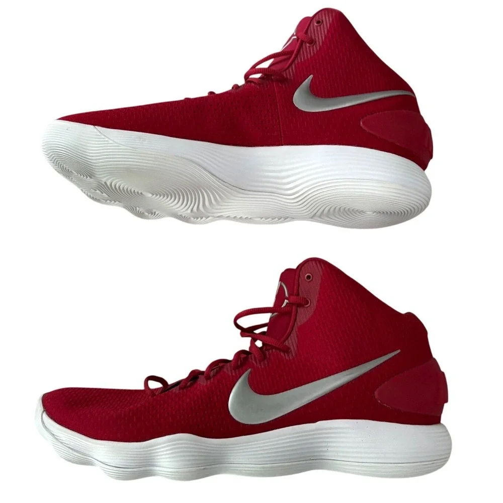 Nike Hyperdunk 2017 TB University Red Silver Size 18 Basketball Shoes 842571-601